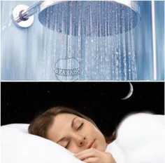 گرفتن دوش آب گرم در خوابیدن راحت تر بسیار موثر است، زیرا 
