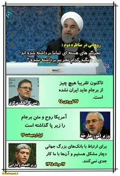 ⭕ ️ پاسخ قاطع وزرای کابینه #روحانی به روحانی: #تحریم ها ل
