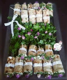 #تزیینات زیبای نان و پنیرو سبزی برای مراسم گوناگون 😋