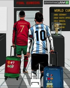 يعنی جام جهانی ۲۰۲۲قطر آخرین جام جهانی مسی و رونالدو هستش