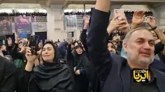 🎥 لحظه خروج تابوت رئیس جمهور شهید و همراهان از مصلی تهران