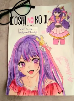 I draw Ai from Oshi no ko for Lee know.