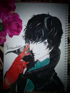 نقاشی من از آمامیا رِن از انیمه Persona5😺 