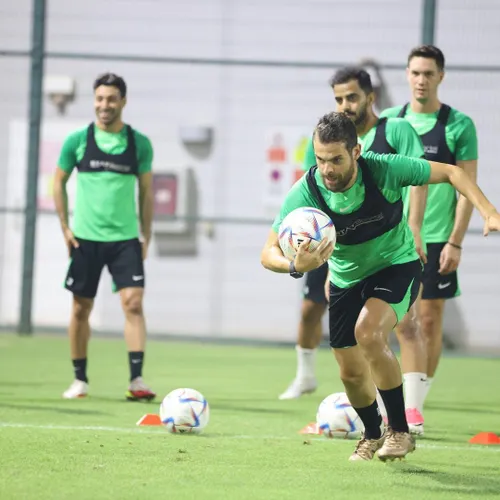 📸حضورداداشم درتمرین الاهلی قطر❤💚