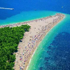 جزیره‌ی برک ،کروواسی این ساحل کوچک  530 متر آن به سمت آب‌