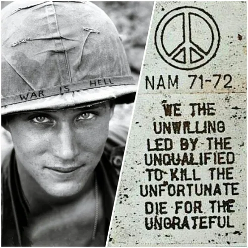 نوشته روی فندک یکی از سربازان آمریکا در جنگ ویتنام :