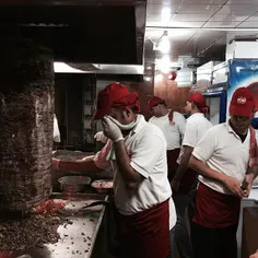 Busy shawarma stand in Amman, Jordan. Photo by @edouphoto