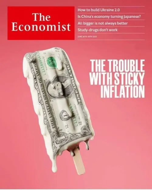 اکونومیست عکس دلار رو در حال آب شدن کار کرده...