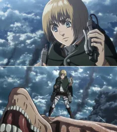 1/2 #shingeki~Season 3 ep 17😼  💥   #armin_arlert~ #Eren_j