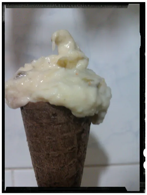 سالاد الویه در قیف بستنی