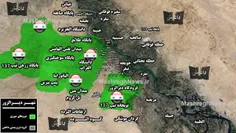 ? نقشه میدانی استان دیرالزور: مناطق تحت کنترل ارتش سوریه 