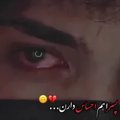 والا ما پسرا هم احساس داریم 🙃💔