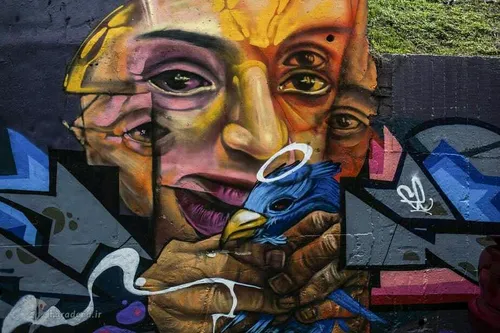 هنر خیابانی نقاش کلمبیایی
