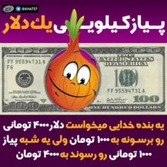 💢  رقابت پیاز با دلار....