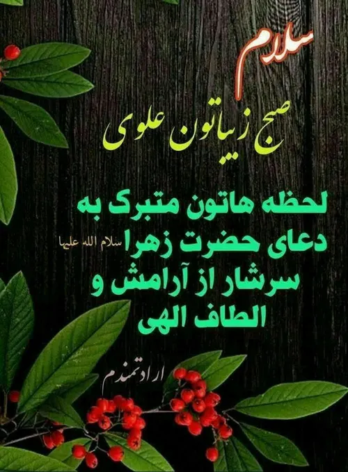 از روی ادب به رسم هر روز صبح سلام