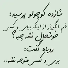 بری و هیشکی نفهمه.......