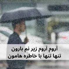 دانلود آهنگ آروم آروم زیر نم بارون تنها تنها با خاطره هامون امین فیاض