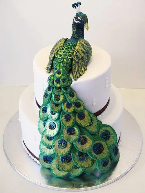 کیک تولد مدل طاووس