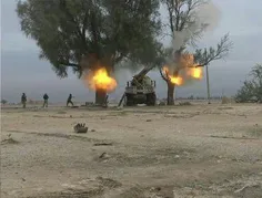 استتار توپخانه متحرک داعش در عراق....