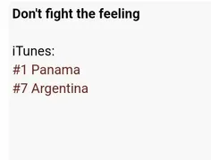 آهنگ Don't Fight The Feeling اکسو در تاپ 10 آیتونز 2 کشور