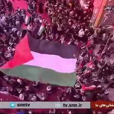 🎥 تجمع زائران فلسطینی اربعین (انصارالقدس) در حرم مطهر اما