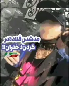 امر به معروف دختر قلاده به گردن در مترو تهران