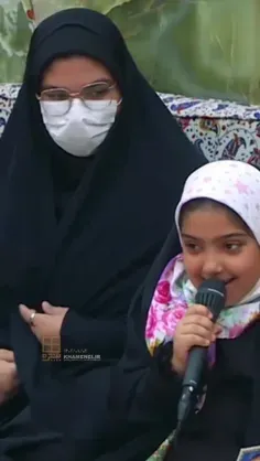 حلما دختر خرد سال شهید پوریا احمدی خطاب به رهبر عزیزمون