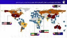 ️میزان ضریب هوشی مردم کشورهای مختلف جهان