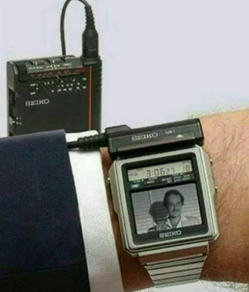 ساعت تلویزیونی Seiko ژاپن سال 1982 میلادی👌