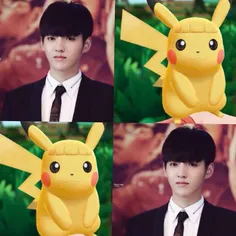 :))) #KrisWu  #cute #pikachu