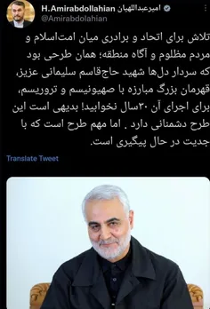 📸حسین امیرعبداللهیان، وزیر امور خارجه با انتشار تصویری از