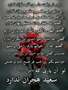 شاعر سعید هجران /عکس نوشته شعر عشق پنهان