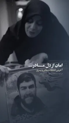 لحظاتی از وداع مادر شهید جلادتی  در معراج شهدا🥀