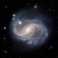 ∆این کهکشان مارپیچی زیبا که توسط تلسکوپ هابل مشاهده شده ا