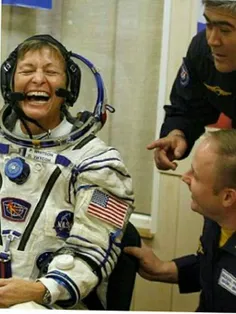 "ویتسون" 57 ساله بعد از مدت طولانی اقامت در فضا در #قزاقس