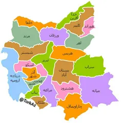 تقسیمات استان آذربایجان شرقی