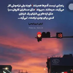 رنجشی نیست... آدمها همینند