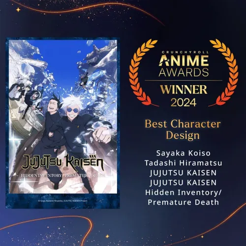 فصل دوم انیمه «Jujutsu Kaisen» برنده جایزه های «بهترین طر