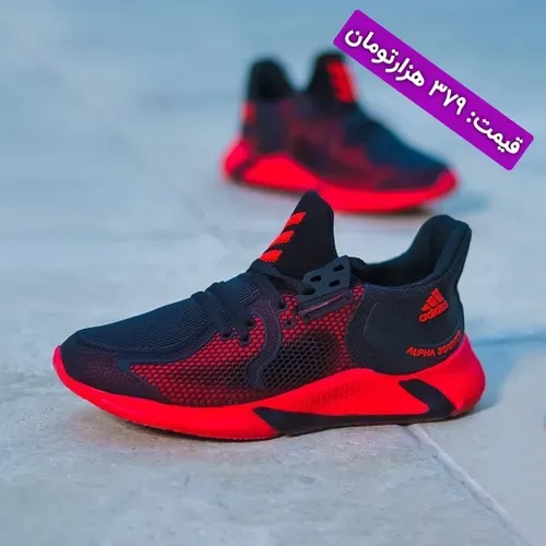 👟کفش Adidas مدل Adrian (مشکی قرمز )