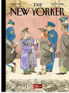 تصویر روی جلد مجله ی نیویورکر فضای این روزهای مراسم فارغ 