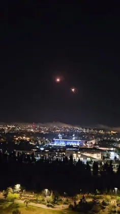 🔴 این صحنه فوق العاده از پرتابه ها بر فراز کنست اسقاطیل ،