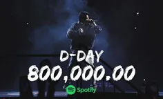 *آلبوم "D-Day" شوگا به بیش از ۸۰۰ میلیون استریم در اسپاتی