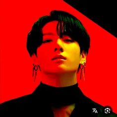 عکس جونگکوک با وایب قرمز