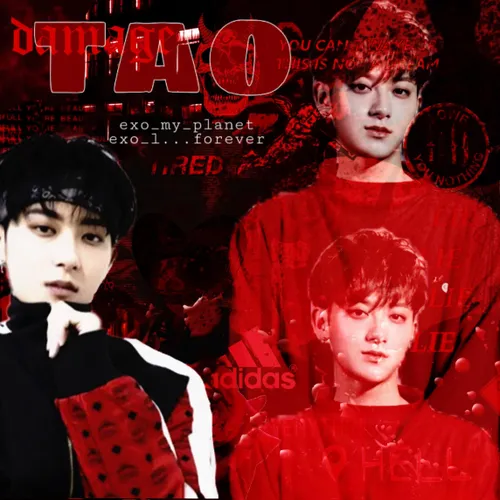 red time tao edit my edit my art exo exo l