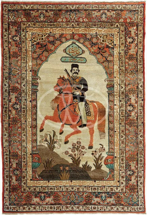 فرش زیبای«ستارخان»، محل بافت: تبریز٬ سال 1910