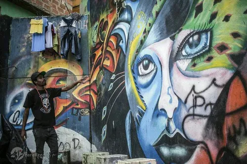 هنر خیابانی نقاش کلمبیایی