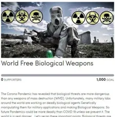 پویش بین المللی؛ جهان عاری از سلاح های بیولوژیک راه انداز