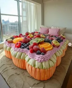 خلاقیت حیرت انگیز در طراحی تخت خواب های خوشمزه میوه ای😂👍⚘