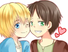 #pixiv🍬   #エレアル😇   #エレミン🍃   #Eren_jaeger #armin_arlert #a