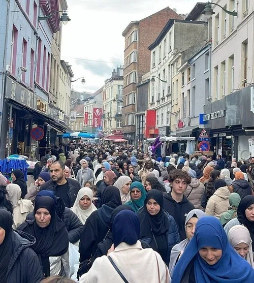📸 تصویری از خیابانی در بروکسل پایتخت بلژیک در شبکه های اج